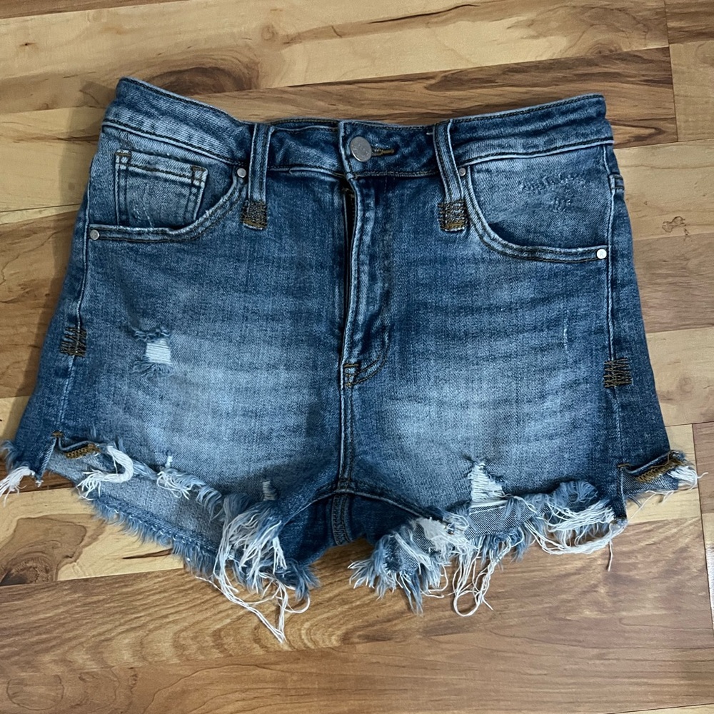 Risen Denim Shorts